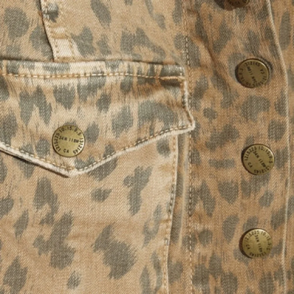 Current/Elliot Leopard Snap Jacket
